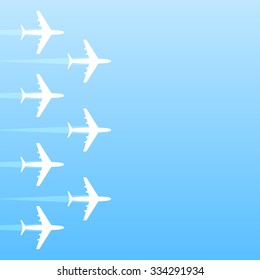 Air transport gradient background, 2d vector, eps 10