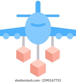 Air Transport Icon Element For Design