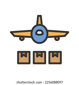 Air Transport Icon vector image. Suitable for mobile apps, web apps and print media.