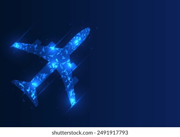 Air transport industry technology that uses airplanes as transportation vehicles connects with technology to indicate destinations and navigation, increasing the speed of transportation.