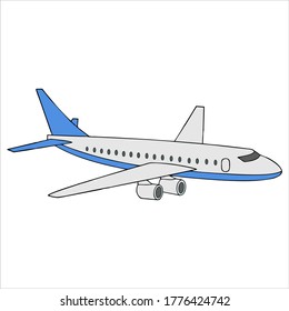 Airplane Airport Freehand Ink Hand Drawn Stock Vector (Royalty Free ...