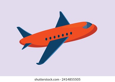 Air transportation concept Colored flat vector illustration isolated.