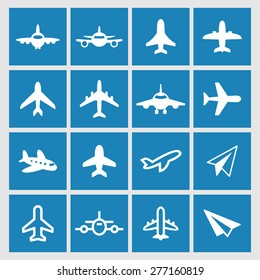 Air transportation icons