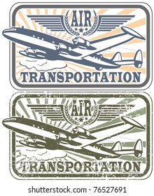 Air transportation stamp