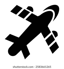 Air Transportation Vector Glyph Icon Vector Design