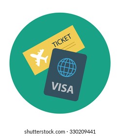 
Air Travel Colored Vector Icon
