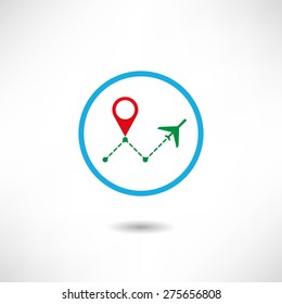 Air travel icon
