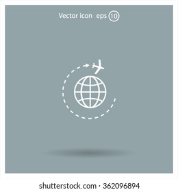 Air travel icon