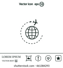Air travel icon