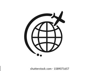 Air Travel Icon concept isolated vector