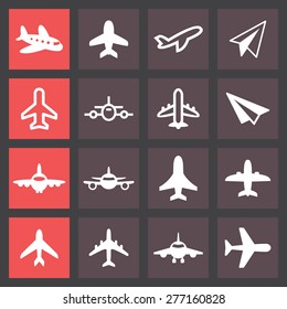 Air travel icons
