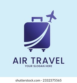 air travel line art design logo illustration icon