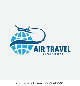 air travel line art design logo illustration icon