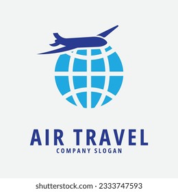 air travel line art design logo illustration icon