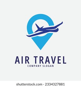 air travel line art design logo illustration icon