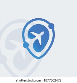Air Travel Logo Template Design Creative Symbol, Icon