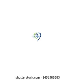 air travel logo template vector illustration