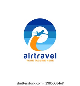 Air Travel Logo Vector Design Template