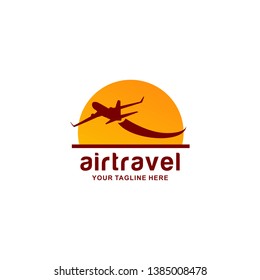 Air Travel Logo Vector Design Template