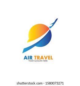 Air Travel logo vector icon design template-vector