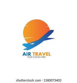 Air Travel logo vector icon design template-vector