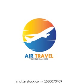 Air Travel logo vector icon design template-vector