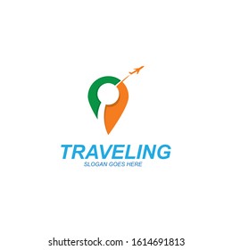 Air Travel logo vector icon design template-vector
