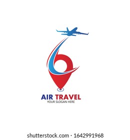 Air Travel logo vector icon design template-vector