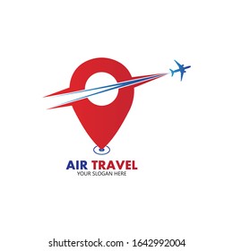 Símbolo de diseño vectorial del logotipo de Air Travel vectorial