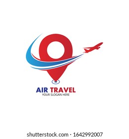 Air Travel logo vector icon design template-vector