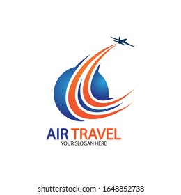 Air Travel logo vector icon design template-vector