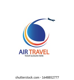 Air Travel logo vector icon design template-vector