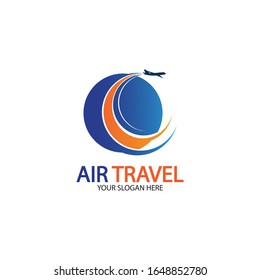 Símbolo de diseño vectorial del logotipo de Air Travel vectorial