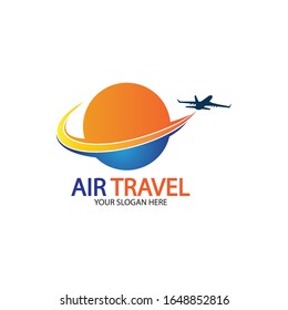 Air Travel logo vector icon design template-vector