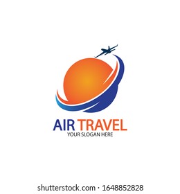 Air Travel logo vector icon design template-vector