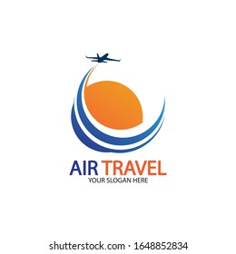 Air Travel logo vector icon design template-vector