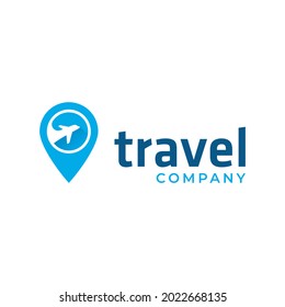 Air Travel Pin Logo Location On Stock Vector (Royalty Free) 2022668135 ...