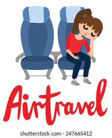 Air Travel Problems: Unhappy Plane Passenger