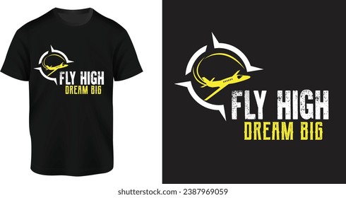 Diseño de camisetas para viajes aéreos. Vector.