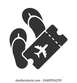 Air travel vacation icon. Vector illustration.