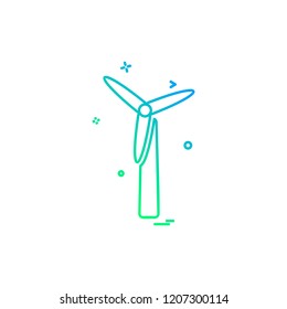 air turbine icon design vector