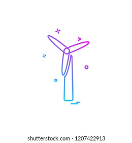 air turbine icon design vector