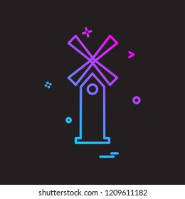 Air Turbine icon design vector
