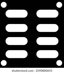 Air vent black glyph icon. Hvac system. Wall cover Fresh air delivery. Home ventilation. Room temperature. Silhouette symbols on white space. Solid pictogram. Vector isolated on transparent background