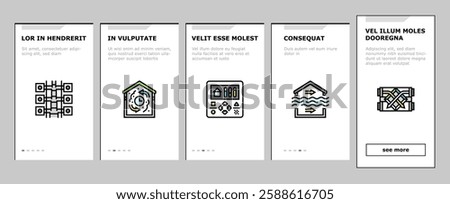 air ventilation cold fan onboarding mobile vector conditioner wind, heat climate, condition hot, flow house, control system technology air ventilation cold fan illustrations