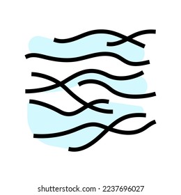 air wave color icon vector. air wave sign. isolated symbol illustration