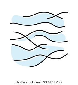 vector de icono de color de onda de aire. señal de la ola de aire. ilustración de símbolo aislado