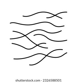 vector de icono de la línea de onda aérea. señal de la ola de aire. símbolo de contorno aislado ilustración negra