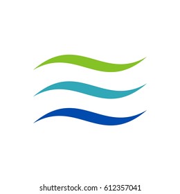 Air Wave Swoosh Colorful Logo Template Illustration Design. Vector EPS 10.