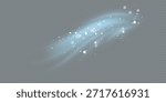 Air, wind effect isolated on transparent background. Airflow overlay fresh air for cleaning, cooling or changing the air. Wind Wave Effect. 3D vector illustration